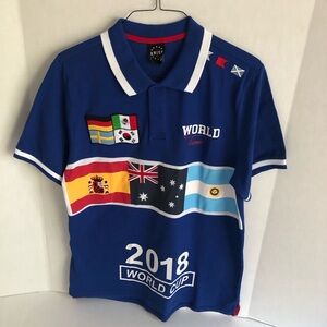 Krisp NYC Collard Short Sleeve World Cup Shirt